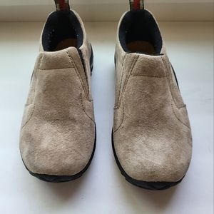 Merrell Jungle Mocs slip-on Kids Classic Youth Junior US 11 Suede Taupe